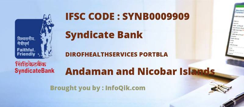 Syndicate Bank Dirofhealthservices Portbla, Andaman and Nicobar Islands - IFSC Code