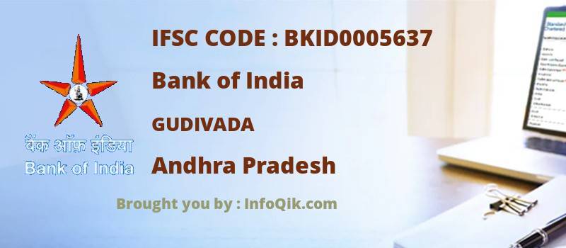 Bank of India Gudivada, Andhra Pradesh - IFSC Code