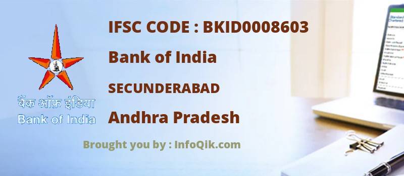 Bank of India Secunderabad, Andhra Pradesh - IFSC Code