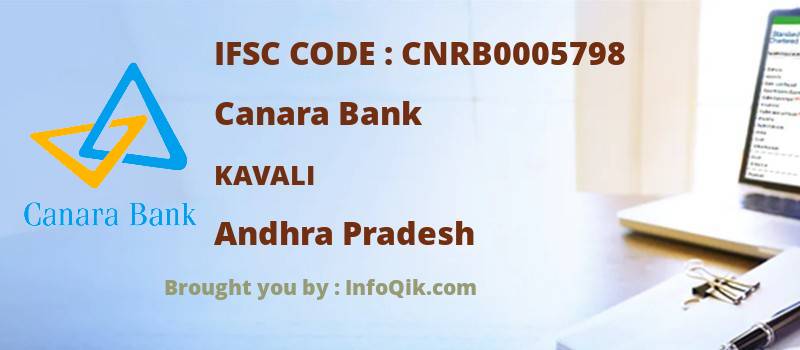 Canara Bank Kavali, Andhra Pradesh - IFSC Code