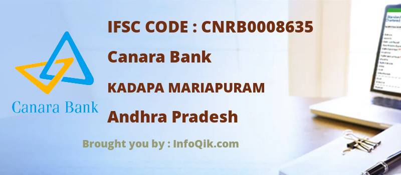 Canara Bank Kadapa Mariapuram, Andhra Pradesh - IFSC Code