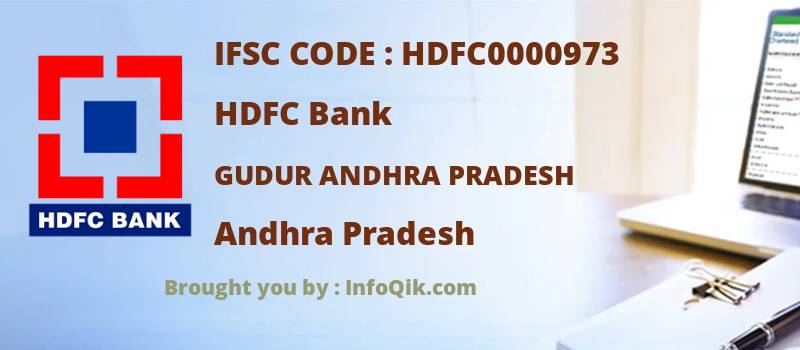 HDFC Bank Gudur Andhra Pradesh, Andhra Pradesh - IFSC Code