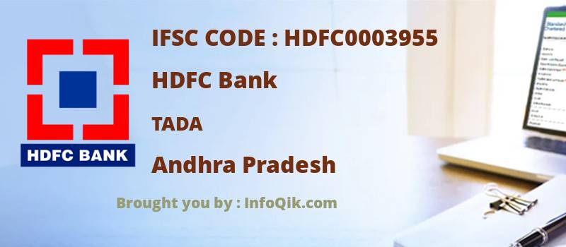 HDFC Bank Tada, Andhra Pradesh - IFSC Code