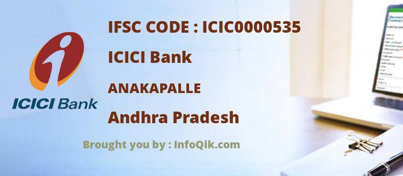 ICICI Bank Anakapalle, Andhra Pradesh - IFSC Code
