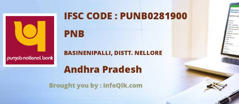 PNB Basinenipalli, Distt. Nellore, Andhra Pradesh - IFSC Code