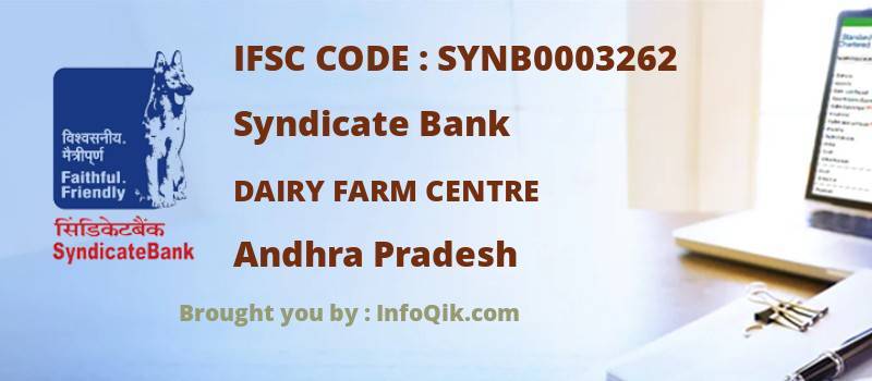Syndicate Bank Dairy Farm Centre, Andhra Pradesh - IFSC Code