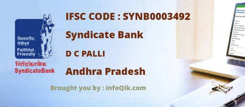 Syndicate Bank D C Palli, Andhra Pradesh - IFSC Code