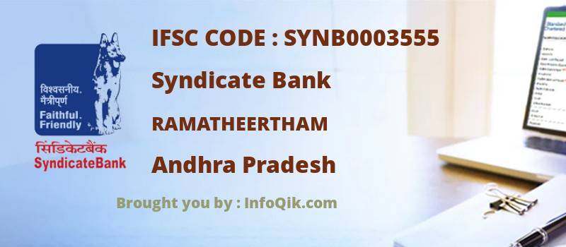 Syndicate Bank Ramatheertham, Andhra Pradesh - IFSC Code