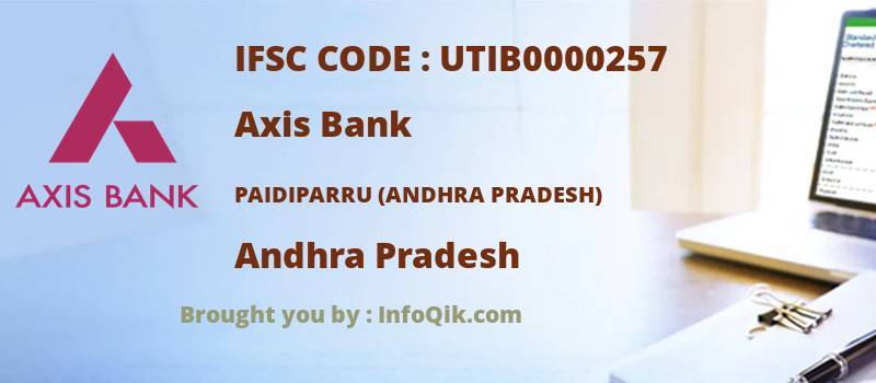 Axis Bank Paidiparru (andhra Pradesh), Andhra Pradesh - IFSC Code