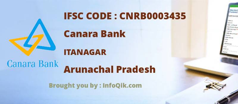 Canara Bank Itanagar, Arunachal Pradesh - IFSC Code