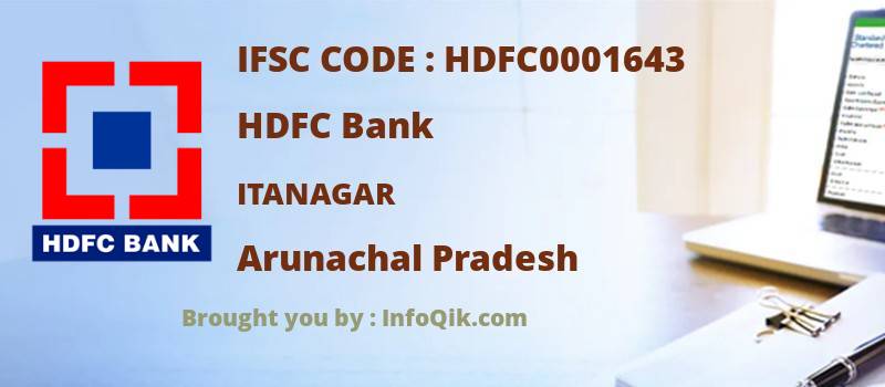 HDFC Bank Itanagar, Arunachal Pradesh - IFSC Code