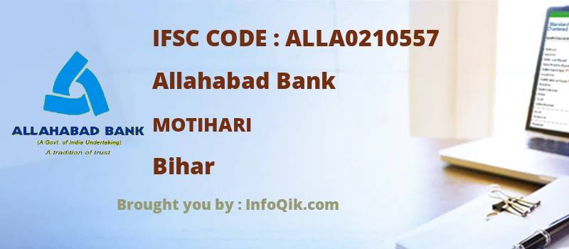 Allahabad Bank Motihari, Bihar - IFSC Code