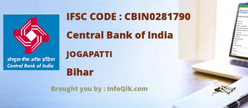 Central Bank of India Jogapatti, Bihar - IFSC Code