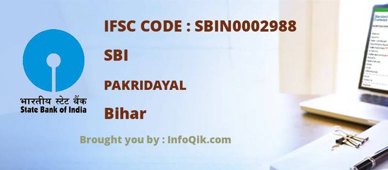 SBI Pakridayal, Bihar - IFSC Code