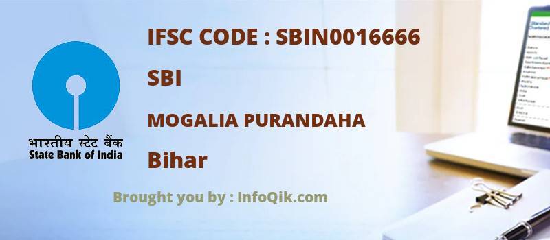 SBI Mogalia Purandaha, Bihar - IFSC Code