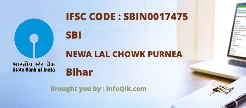 SBI Newa Lal Chowk Purnea, Bihar - IFSC Code