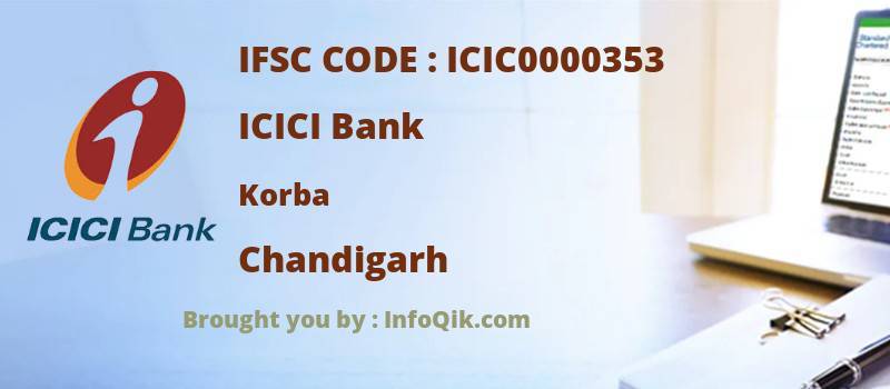 ICICI Bank Korba, Chandigarh - IFSC Code
