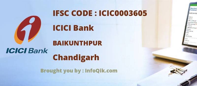 ICICI Bank Baikunthpur, Chandigarh - IFSC Code