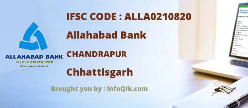 Allahabad Bank Chandrapur, Chhattisgarh - IFSC Code