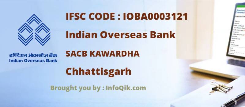 Indian Overseas Bank Sacb Kawardha, Chhattisgarh - IFSC Code