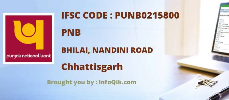 PNB Bhilai, Nandini Road, Chhattisgarh - IFSC Code