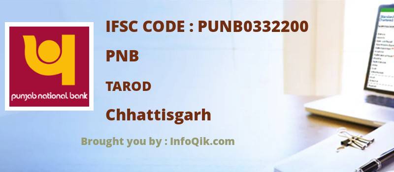 PNB Tarod, Chhattisgarh - IFSC Code