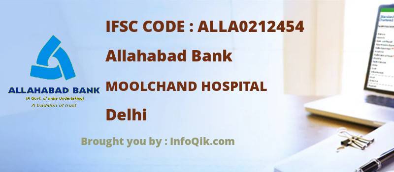 Allahabad Bank Moolchand Hospital, Delhi - IFSC Code