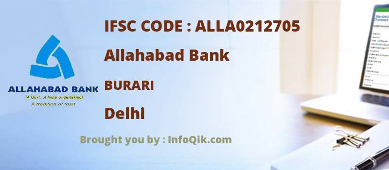 Allahabad Bank Burari, Delhi - IFSC Code