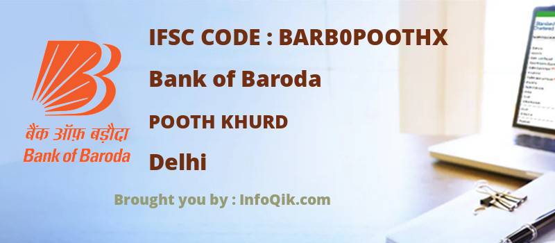 Bank of Baroda Pooth Khurd, Delhi - IFSC Code