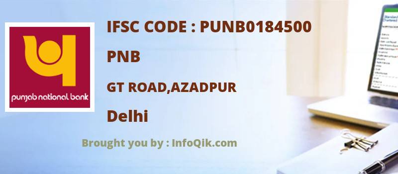 PNB Gt Road,azadpur, Delhi - IFSC Code