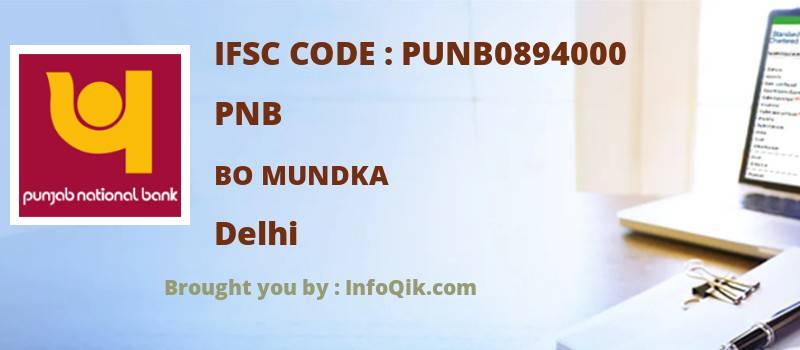 PNB Bo Mundka, Delhi - IFSC Code