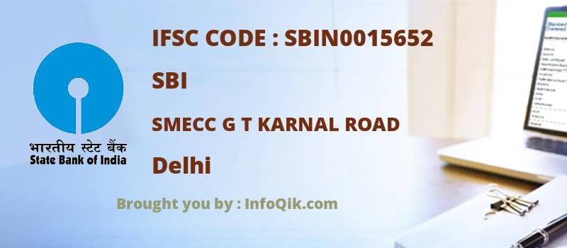 SBI Smecc G T Karnal Road, Delhi - IFSC Code