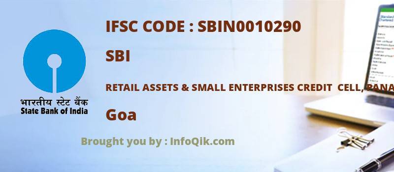 SBI Retail Assets & Small Enterprises Credit  Cell, Panaji, Goa - IFSC Code