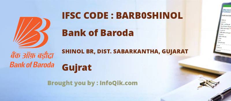 Bank of Baroda Shinol Br, Dist. Sabarkantha, Gujarat, Gujrat - IFSC Code