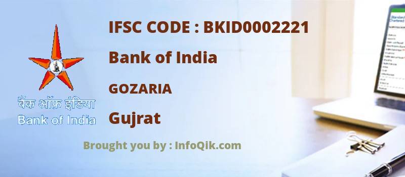Bank of India Gozaria, Gujrat - IFSC Code
