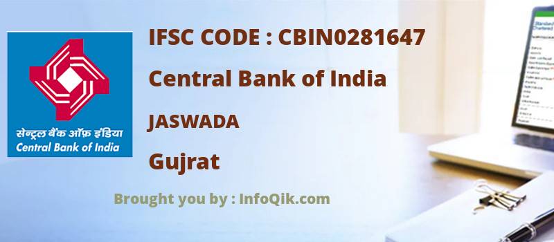 Central Bank of India Jaswada, Gujrat - IFSC Code