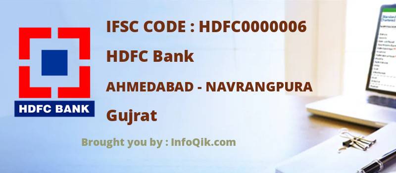 HDFC Bank Ahmedabad - Navrangpura, Gujrat - IFSC Code