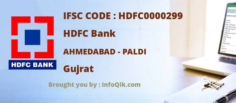 HDFC Bank Ahmedabad - Paldi, Gujrat - IFSC Code