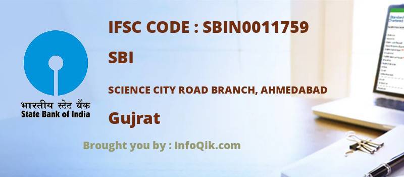 SBI Science City Road Branch, Ahmedabad, Gujrat - IFSC Code