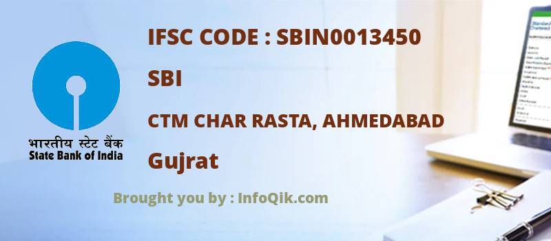SBI Ctm Char Rasta, Ahmedabad, Gujrat - IFSC Code