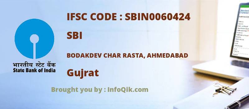 SBI Bodakdev Char Rasta, Ahmedabad, Gujrat - IFSC Code