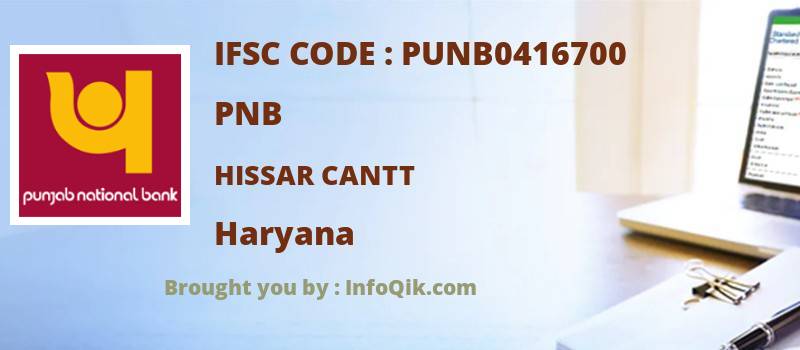 PNB Hissar Cantt, Haryana - IFSC Code