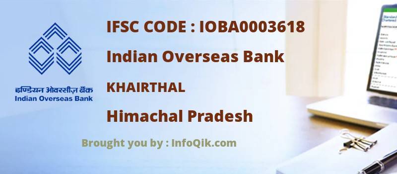 Indian Overseas Bank Khairthal, Himachal Pradesh - IFSC Code