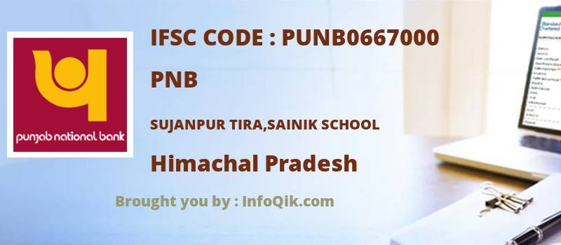 PNB Sujanpur Tira,sainik School, Himachal Pradesh - IFSC Code