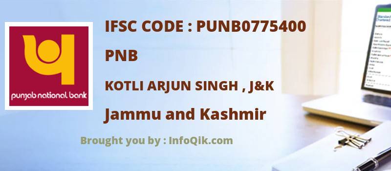PNB Kotli Arjun Singh , J&k, Jammu and Kashmir - IFSC Code