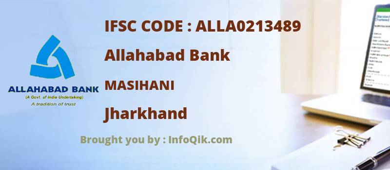 Allahabad Bank Masihani, Jharkhand - IFSC Code
