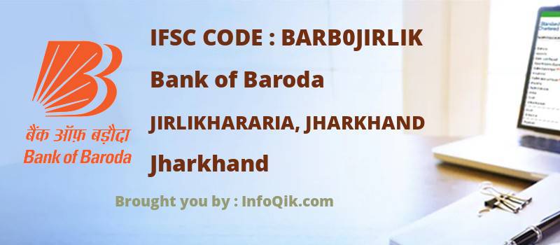 Bank of Baroda Jirlikhararia, Jharkhand, Jharkhand - IFSC Code