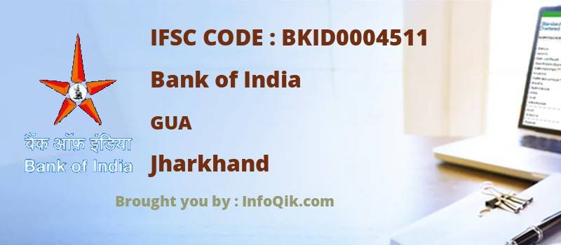 Bank of India Gua, Jharkhand - IFSC Code