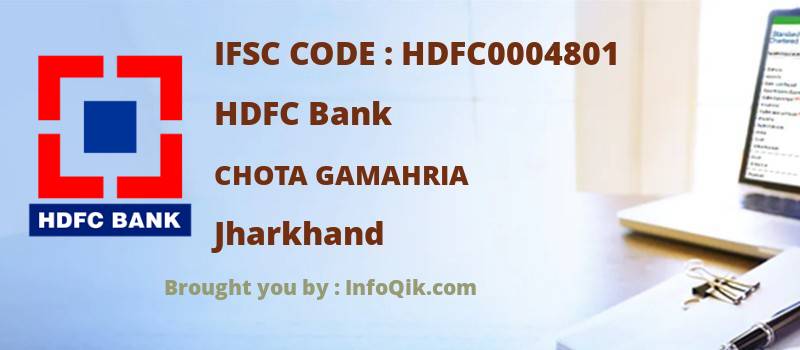 HDFC Bank Chota Gamahria, Jharkhand - IFSC Code