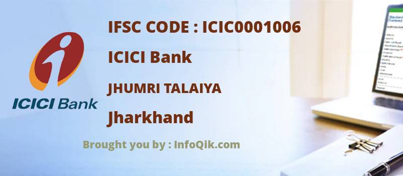 ICICI Bank Jhumri Talaiya, Jharkhand - IFSC Code